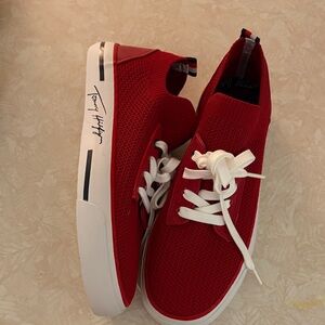 Tommy Hilfiger Bold Red Sneakers for Men